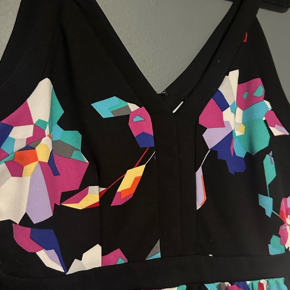 Nicole Miller women’s size Large dress geometric floral - Picture 5 of 6